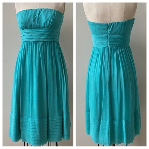 J.Crew Chiffon Silk Cocktail Dress Size 6 - Picture 1 of 3